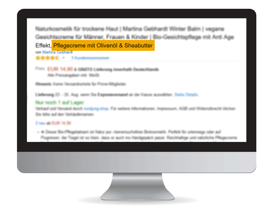 Amazon SEO Produkttitel optimieren - Alleinstellungsmerkmale