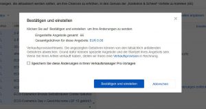 ebay Impressum ODR-Verordnung aktualisieren