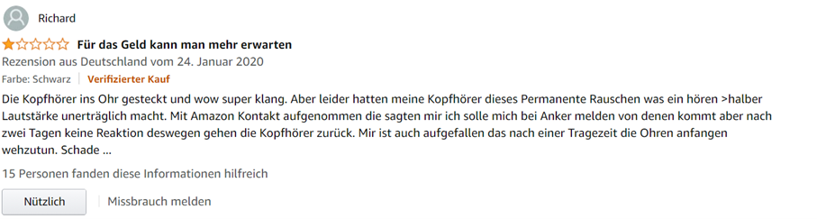 Amazon-Rezension-negativ