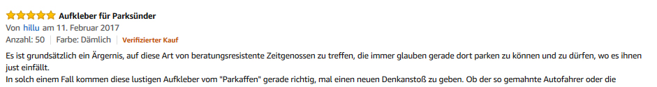 Amazon-Verfifzierter Kauf