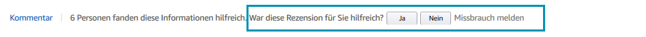 Amazon-Verifizierter Kauf-Kundenbewertung