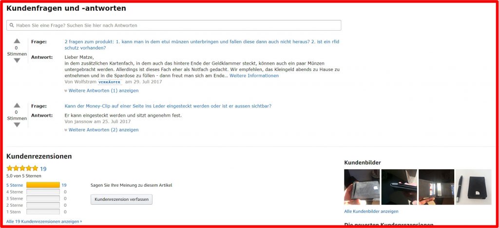 Amazon-rezensionen-bereich