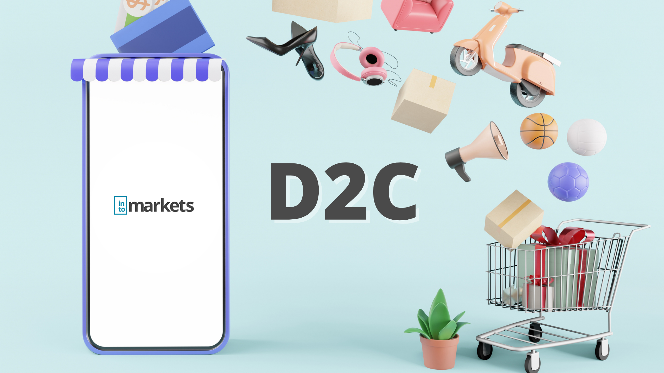 D2C Direct-to-Consumer Symbolbild