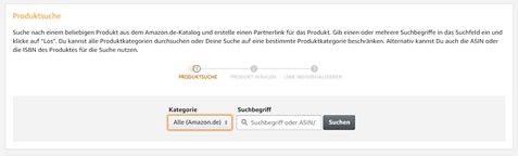 amazon partnernet produktlinks